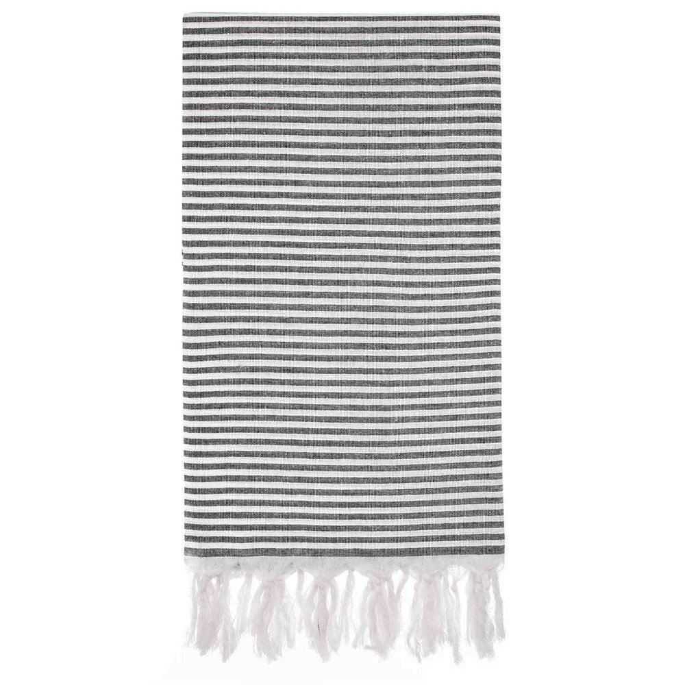 4 Black Towels - 100% Turkish Cotton Beach Bath Towel - Citizens of the Beach